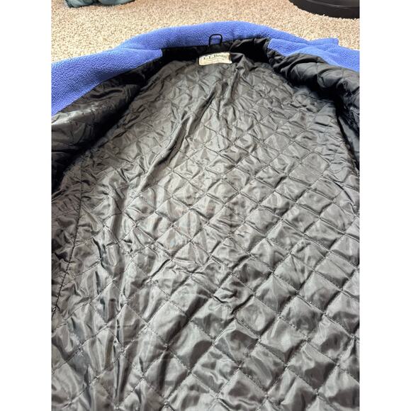 L.L. BEAN WOMENS button up Pea jacket/Coat, Large. Fuzzy & Warm!! Vintage Fleece - Picture 9 of 11